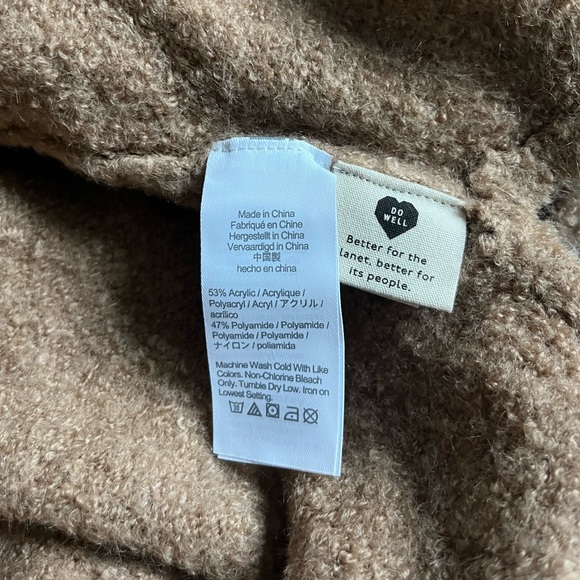 NWT Madewell Gallatin Shawl Collar Cardigan Large Praline - Picture 4 of 4